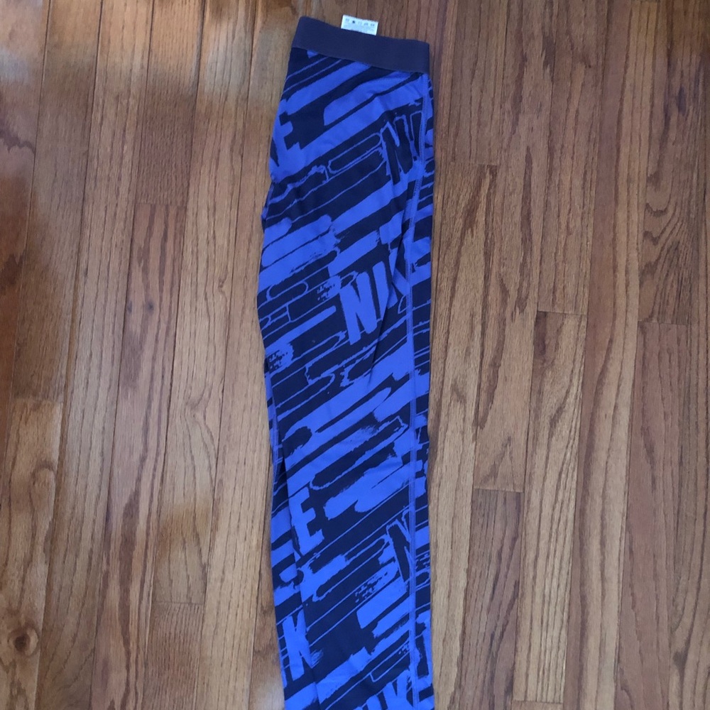 Purple Nike pro workout leggings